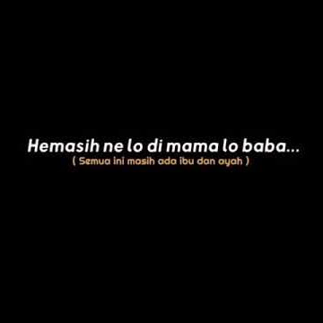 Mentahan Lirik Lagu Dj Mama Lo Baba || Viral Tik Tok