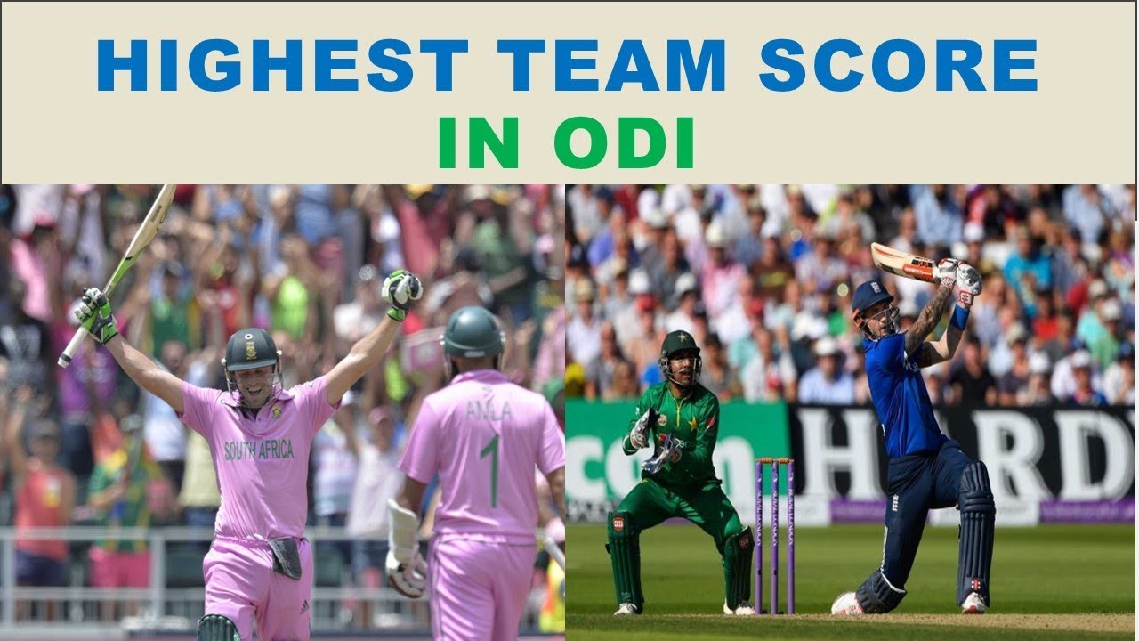 Highest Team Score In ODI Highest Team Scores In One day Highest Team Score In ODI Highest Team Scores In One day
