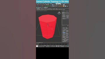 Creating a Perfectly Topologized Cylinder in 3ds Max #shorts #3dsmax #modelingtips #tips #topology
