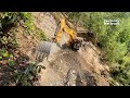On the Edge: Excavator Operators Tackle Mountain Road Construction | Amazing Excavation | Machinery