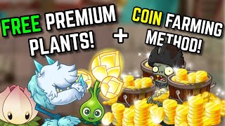 How to get Premium Plants for FREE + Best Coin Farming Method | Plants vs. Zombies 2 screenshot 1