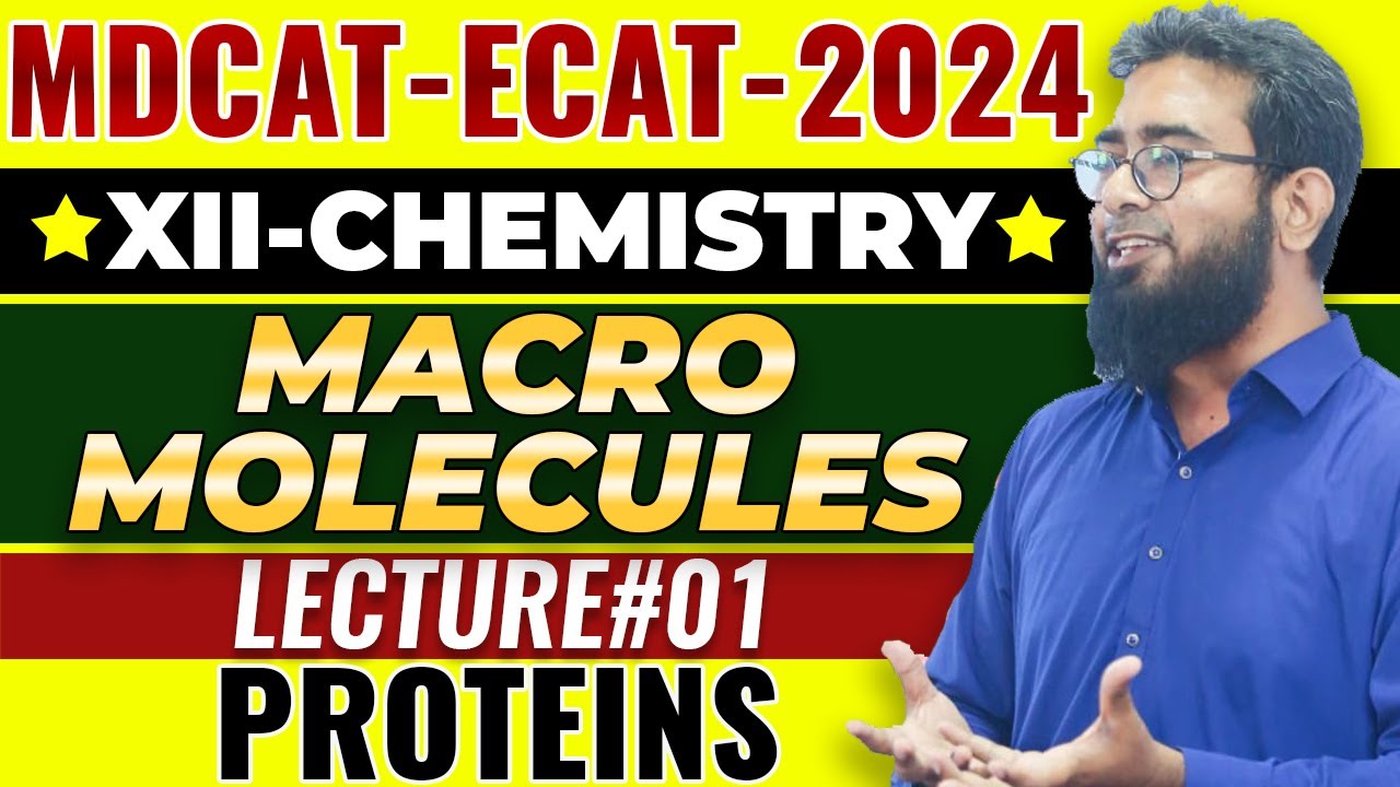MDCAT-2024 | CHEMISTRY | CH#19 | MACROMOLECULES | LEC#1 | PROTEINS
