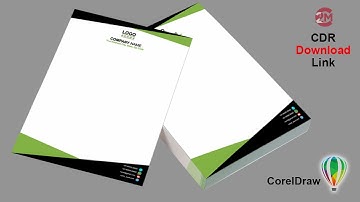 How to Create a Letterhead in CorelDraw | Professional Letterhead design | Letter pad | CorelDraw