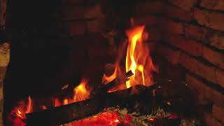 Cozy Fireplace 4K  Fireplace with Crackling Fire Sounds. Fireplace Burning 3 Hours