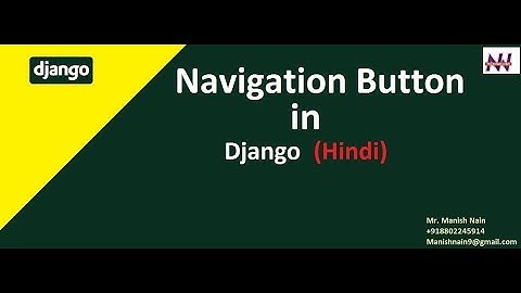 #6 Navigation Button On Website Using Django | Navigation | Django Tutorial For Beginners