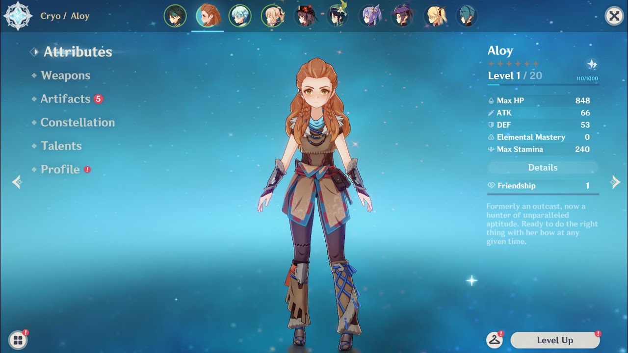 New 5⭐Character Aloy FULL showcase - Genshin Impact - YouTube