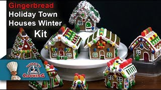 Gingerbread Holiday Town Houses - Full Tutorial