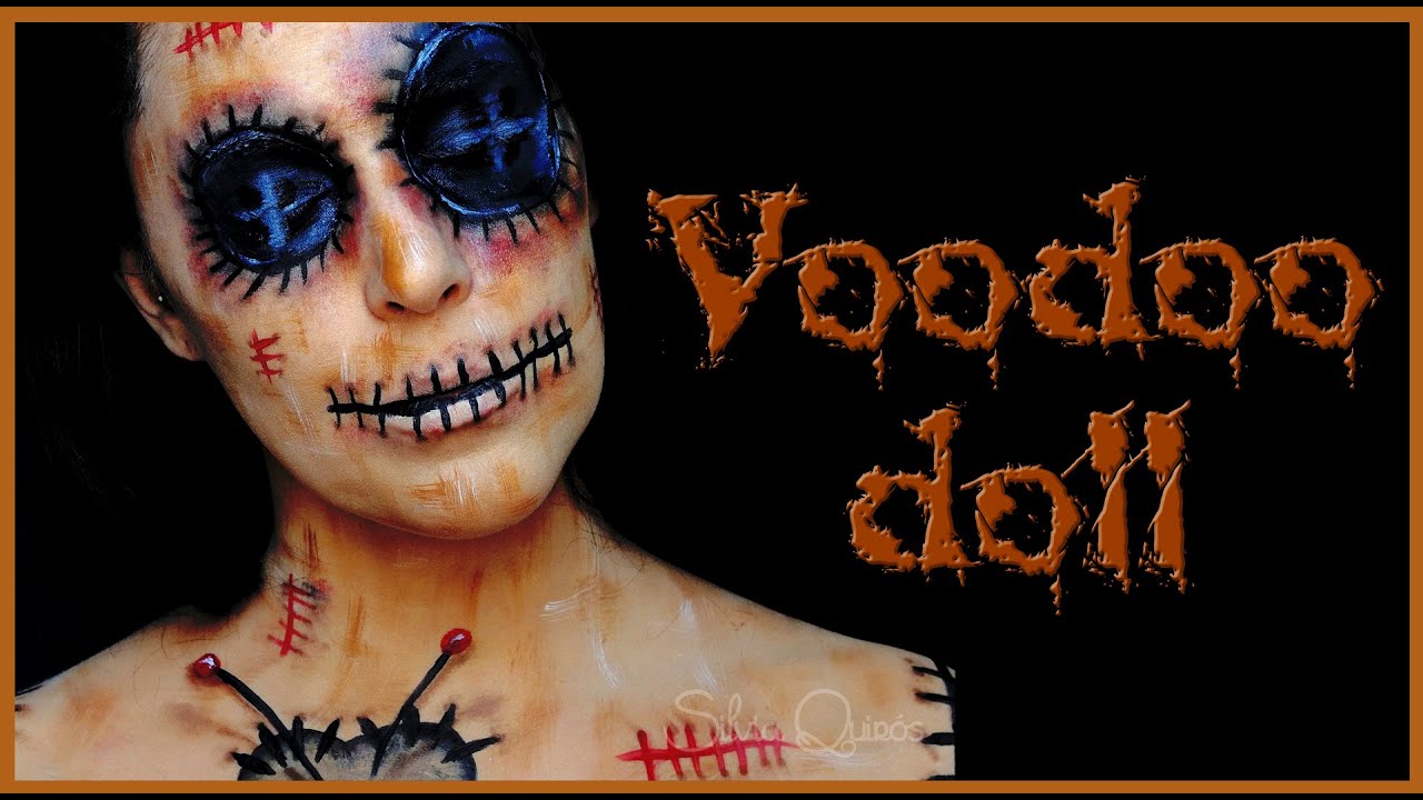 Voodoo Doll Face Paint Makeup Tutorial Silvia Quiros YouTube