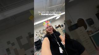 We made the cutest turkey hats for Thanksgiving 🦃✨ #thanksgivingcrafts #teacher #kindergarten