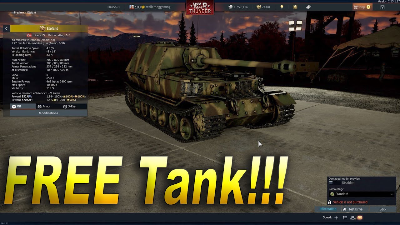 How To Get Free Premium Tank War Thunder YouTube