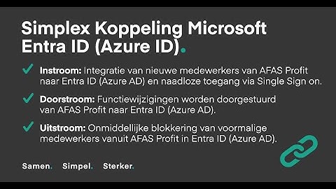 Simplex Flow | Inspiratievideo | Koppelen met Microsoft Entra ID (Azure AD)