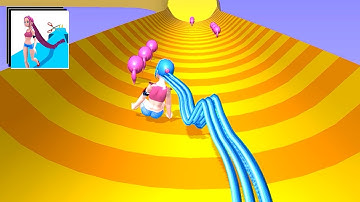 Hair Rush - All Levels Mobile Gameplay Walkthrough - Update Game New Levels 17-18 BobsyBoy