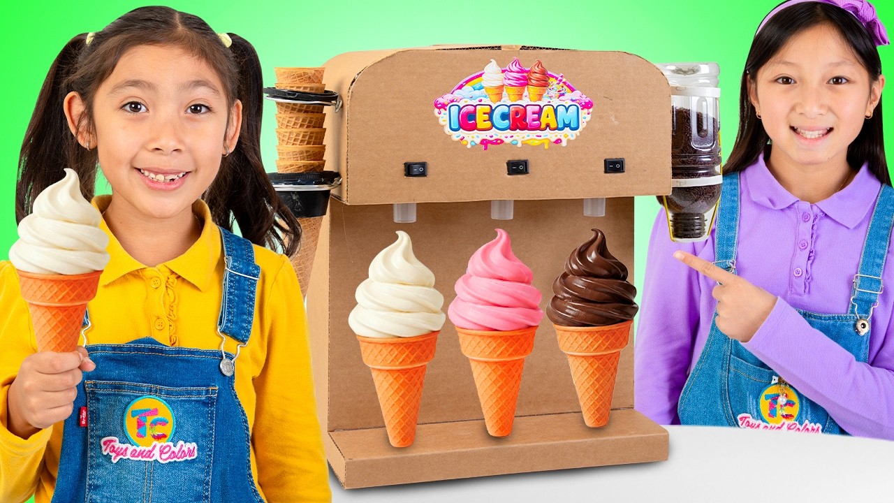 Maddie & Eva Ice Cream Shop Surprise Toy Adventure