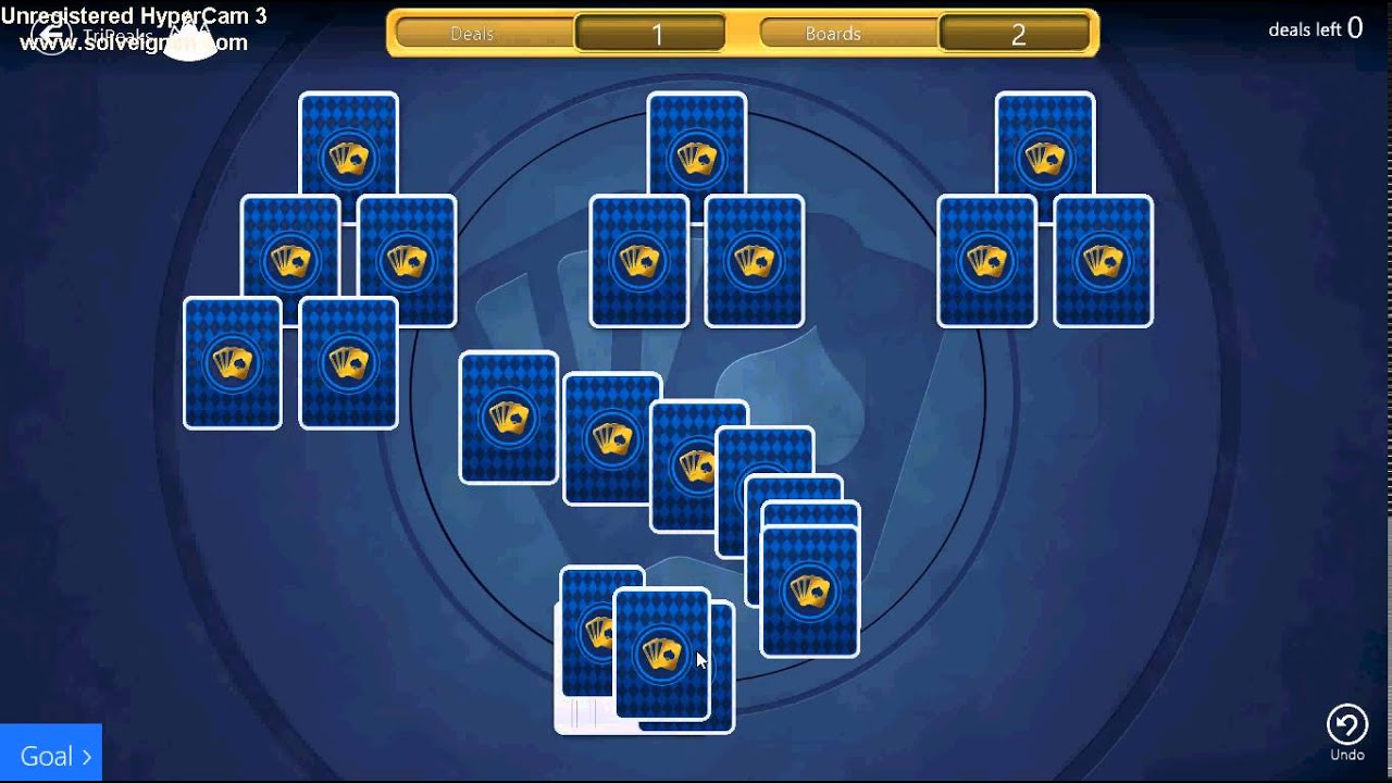 Microsoft solitaire daily challenge tri peaks 2/17/15 YouTube