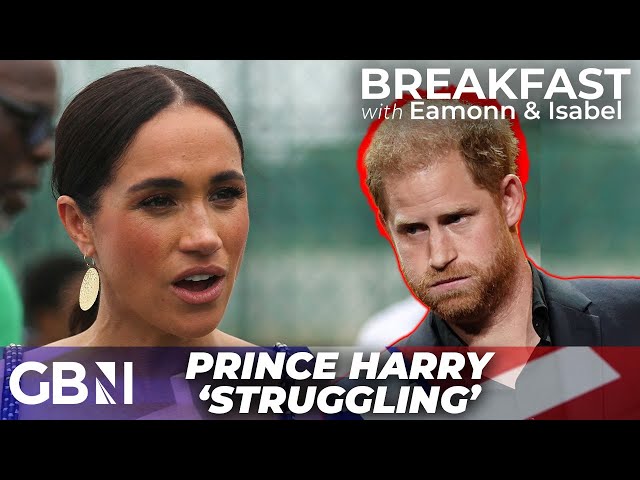 Prince Harry 'struggling' to hide his anxiety during Nigeria tour: 'Needs Meghan to calm him down' class=
