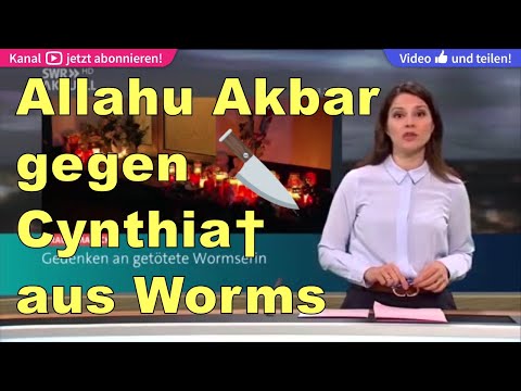 ▶Allahu Akbar bei Trauerfeier von gemesserter Cynthia† in Worms