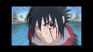 Sasuke Vs. Killer Bee - Sasuke Uses Amaterasu First Time
