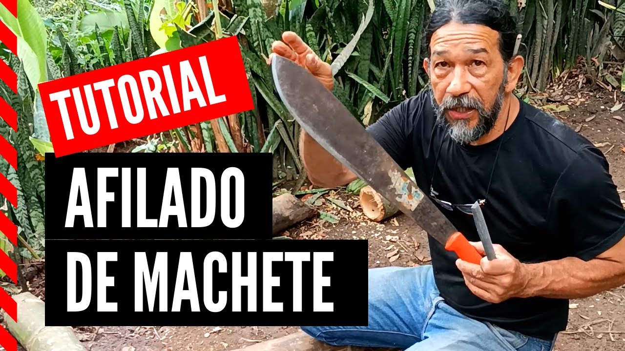 🪓Como AFILAR o AMOLAR un MACHETE para cortar GUADUA 