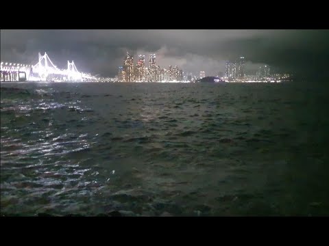 해운대,광안리 파도소리ASMR - The sound of waves in Haeundae, Busan, Korea