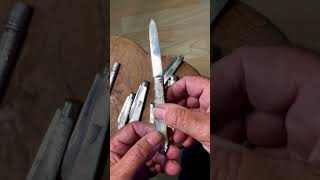 Old Sheffield and Birmingham silver fruit knives