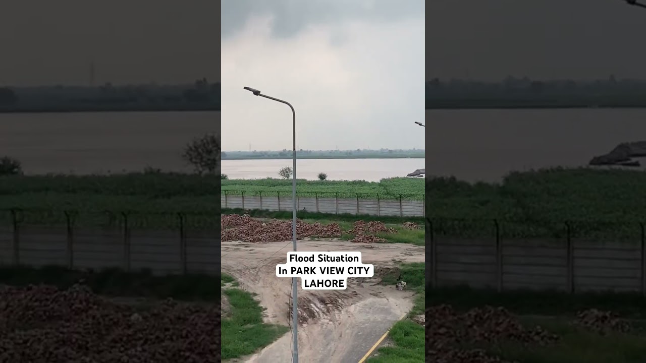 Flood Situation in Park View City Lahore
