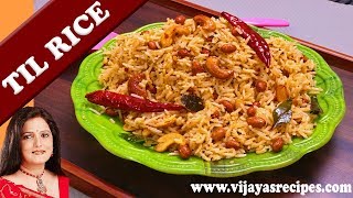TIL RICE || SESAME SEED RICE || तिल राइस || SESAME RICE || Vijayas's Recipes