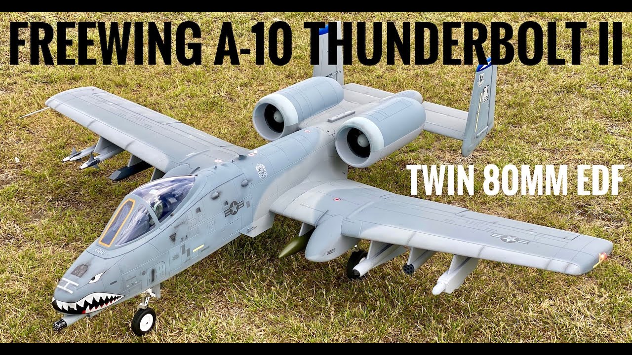 Freewing A10 Thunderbolt II twin 80mm on GRASS (shot by