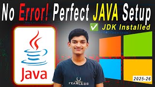 How to Install Java JDK on Windows 10/11 | No Error Perfect Setup (2025-26)