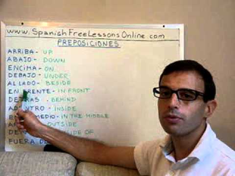 Learn Spanish 33: Spanish prepositions