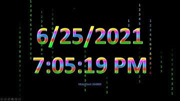 MatsClock 260089 - Free PowerPoint Digital Clock PPT Timer Matrix