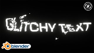 Glitchy Text Animations With Refraction In Blender (Evee)