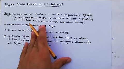 Why are Circular Column Design for bridges construction?   Civil Engineering Videos360p