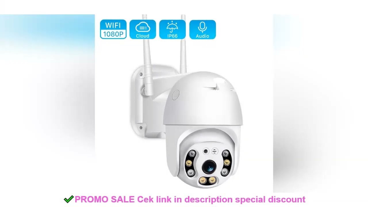 5MP PTZ IP Camera Outdoor 1080P 4X Digital Zoom Speed Dome WiFi Camera Audio AI Human Detection Supe