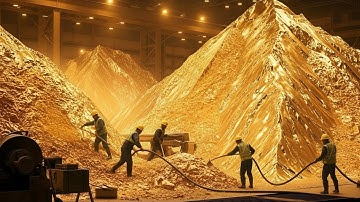 Inside the Gold Mining Factory | How Gold Is Extracted and Processed Step by Step