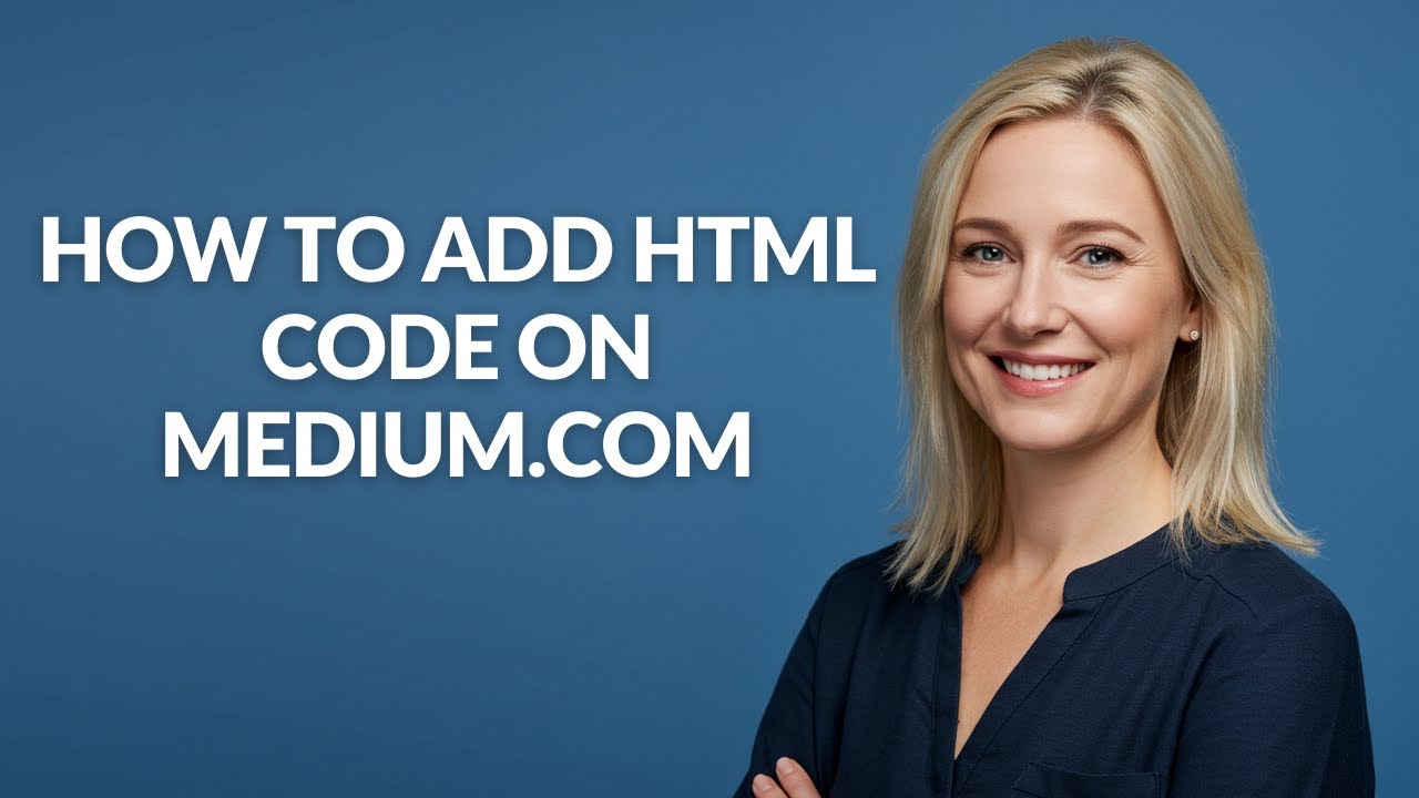 How to Add Html Code on Medium.com - Julia'sTutorials - YouTube