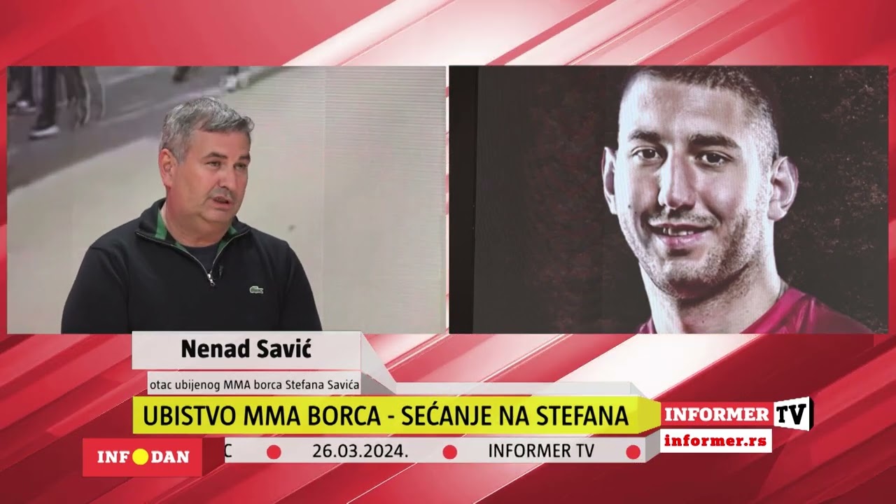 POTRESNA ISPOVEST OCA UBIJENOG MMA BORCA: Molim se da mi srce stane, Stefan je pustio da ga ubiju!