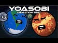 SolarBalls Animation TEST Earth Venus Singing YOASOBI Idol
