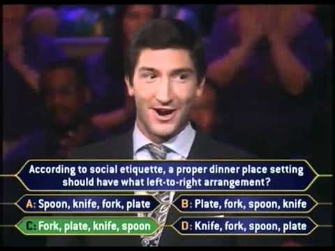 Evan Lysacek on Who Wants To Be A Millionaire - Part 2
