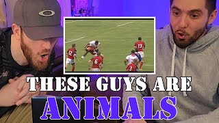 American Football Fans React To Rugby's HARDEST Hits! | Reaction