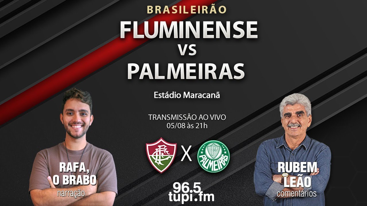 Confira como foi a trasmissão da Jovem Pan do jogo entre Palmeiras e  Fluminense