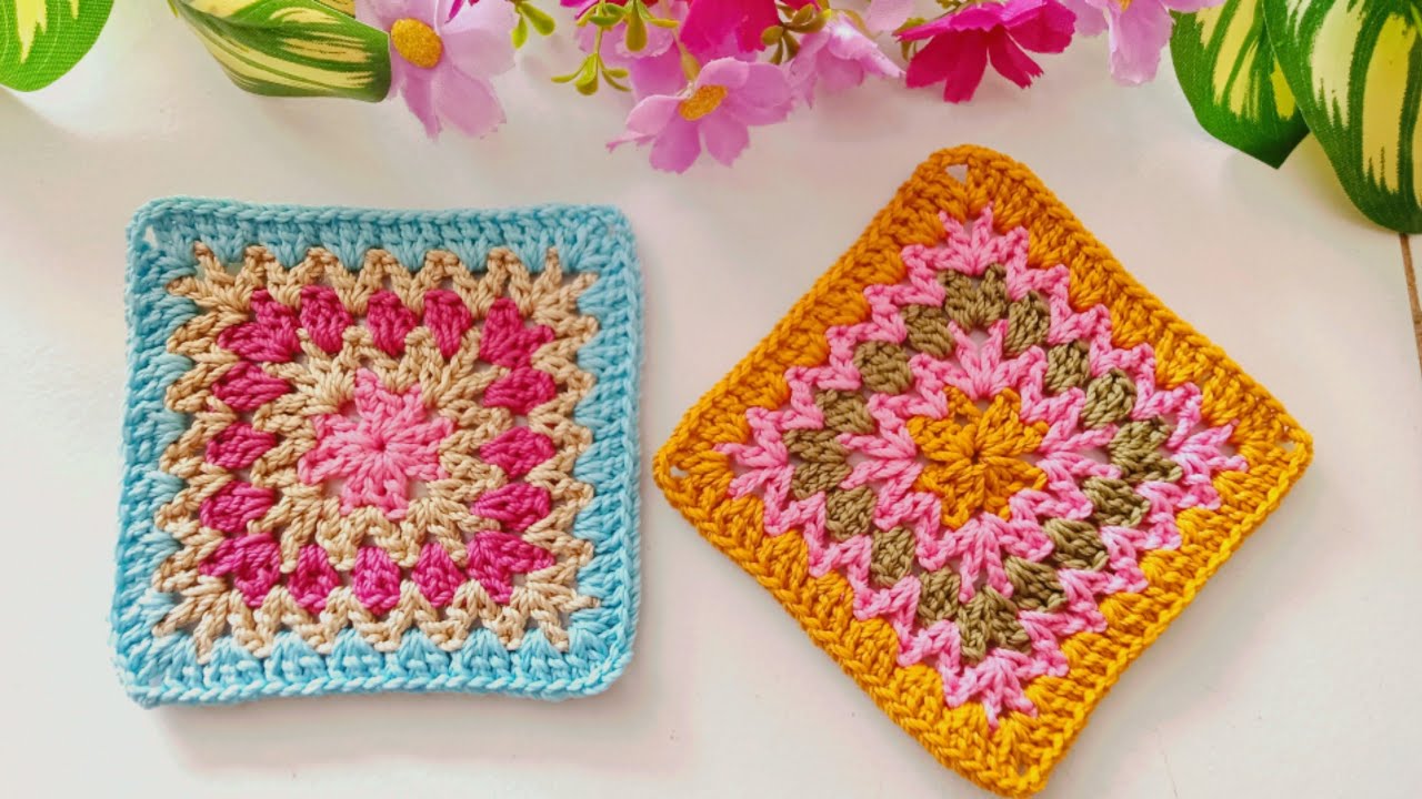 How to Crochet Granny Square Solstice | Granny Square Crochet Tutorial