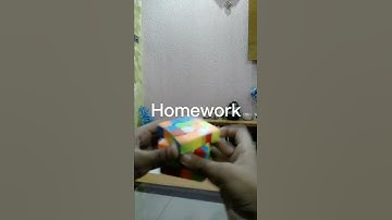 Teach in class vs Homework vs Test.Rubik