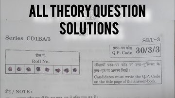 Class 10th Maths (Standard)2024 Board Exam Code 30/3/3 All Theory Answer |Full Paper Answer Key 2024
