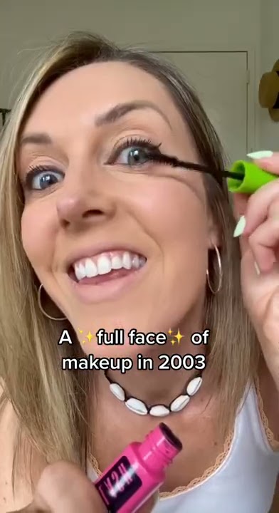 A ✨face full✨ of makeup in 2003