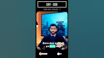 What is Zero-Day Exploit | Day-8 cyber security #cybersecurity #exploit t