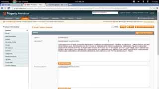 Magento 101 Lesson 2 - Adding your first product