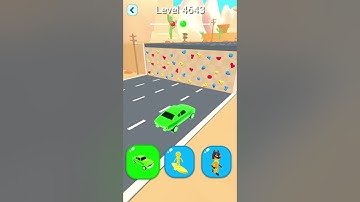 Shape shifting2 game level #4643  hyper casual game #shapeshifting  #gameplay #gaming #shortvideo...