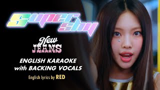 NewJeans - SUPER SHY - ENGLISH KARAOKE WITH BACKING VOCALS
