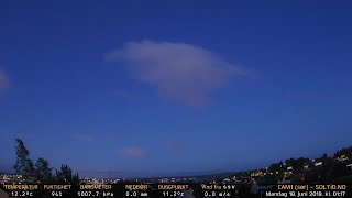 Timelapse Cam 1 - Natt til 19. juni 2018