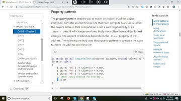 Property patterns in c# 8.0